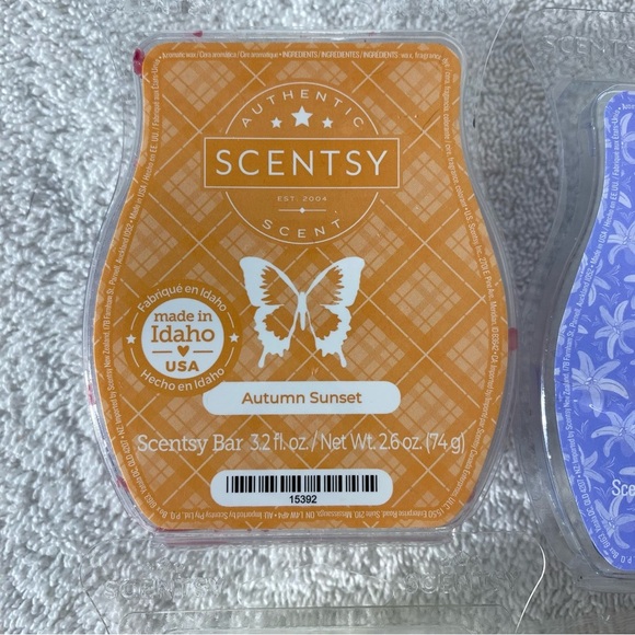 Scentsy Wax Bars Lot Autumn Sunset Blue Hyacinth Pearfect Day - Picture 2 of 10